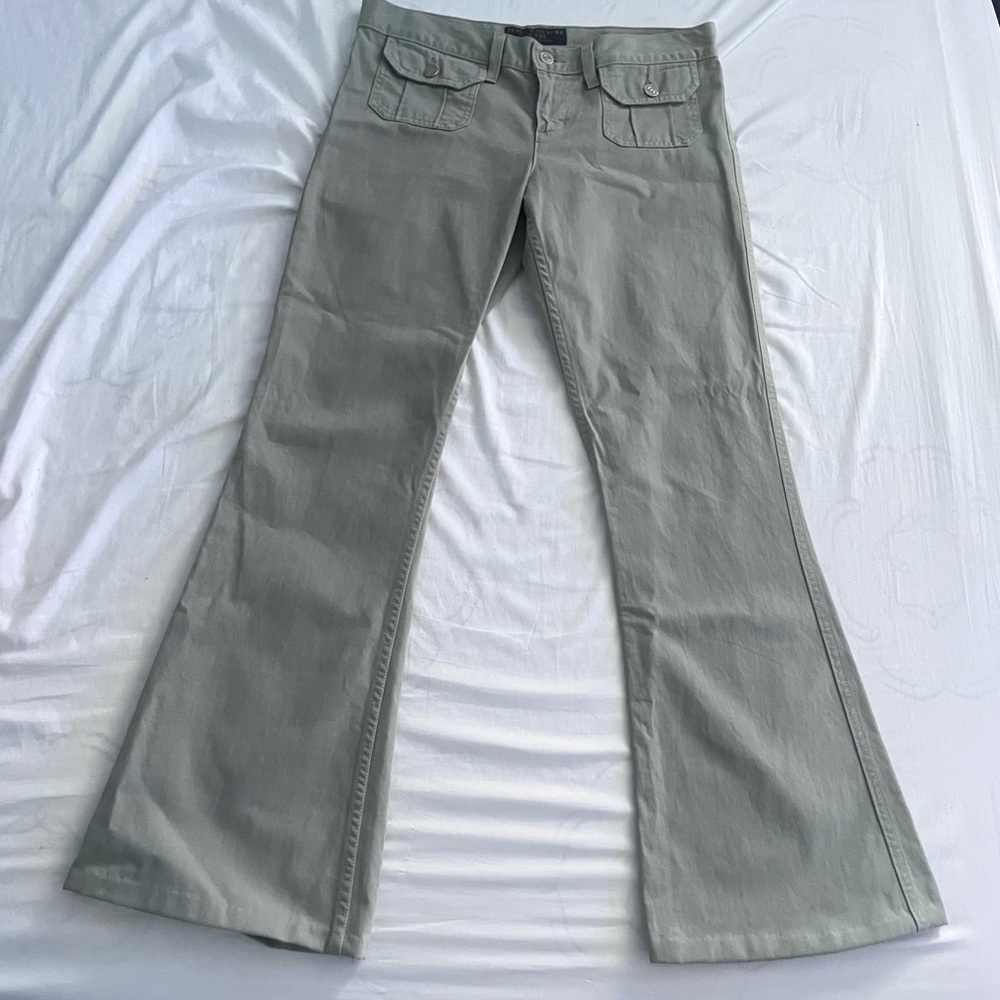 Y2k Juicy Couture Pants 29 in Taupe Green Made in USA